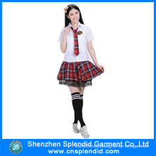 Shenzhen Clothing Wholesale Stylish Sexy Japanese School Girl Uniform